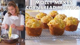 Molly Makes Cornbread Muffins with Honey Butter