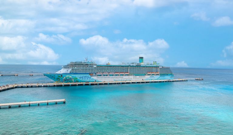 A Large Ship In The Water