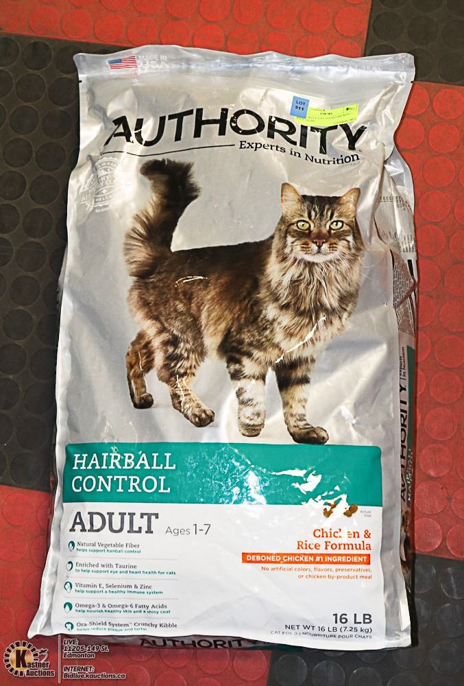 Authority Cat Food Chicken Rice 16lbs