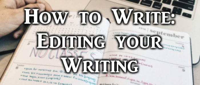 Editing your Writing