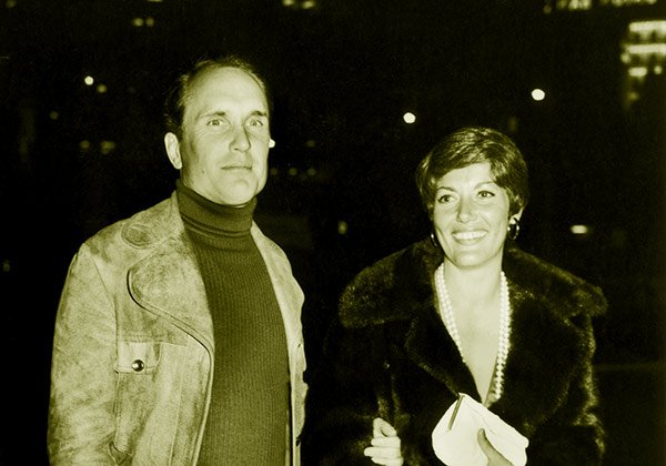 Image of Robert Duvall with his first wife Barbara Benjamin