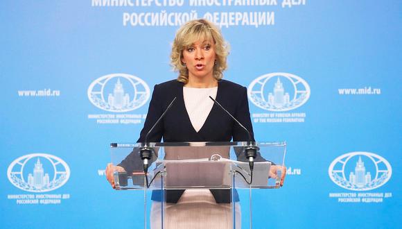 María Zajarova, portavoz del Ministerio de Asuntos Exteriores de Rusia. (Foto: EFE/Sergei Ilnitsky)