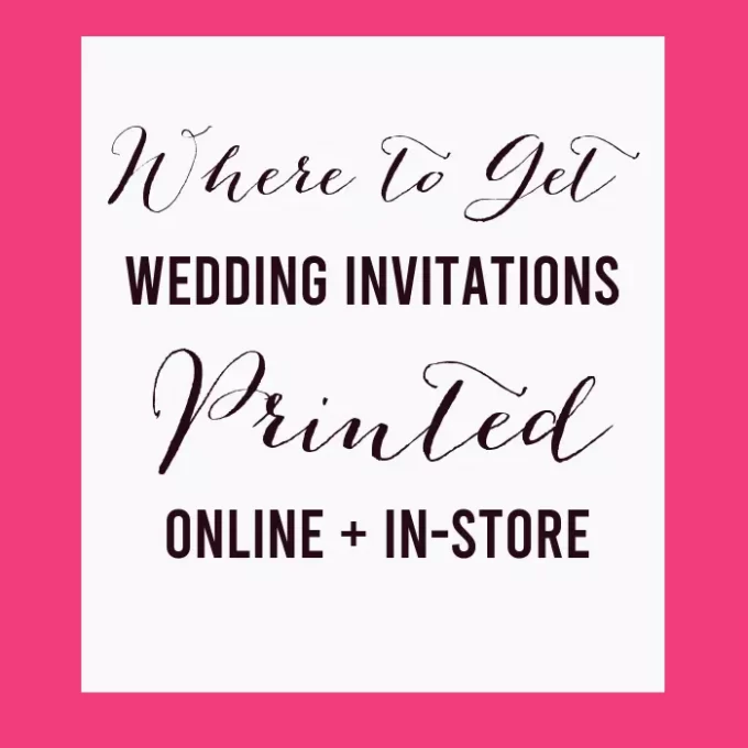 où faire imprimer des invitations de mariage en ligne et en magasin