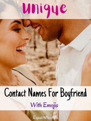 Contact Names For Boyfriend With Emojis