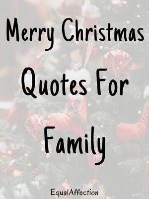 65+ Merry Christmas Family Quotes | Funny | Religious | For Cards 2023 |  EqualAffection