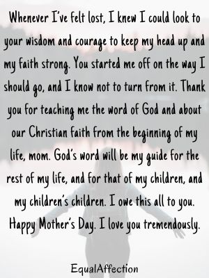 Christian Tribute To Mothers