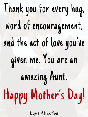 Mother's Day Card Messages For Aunts
