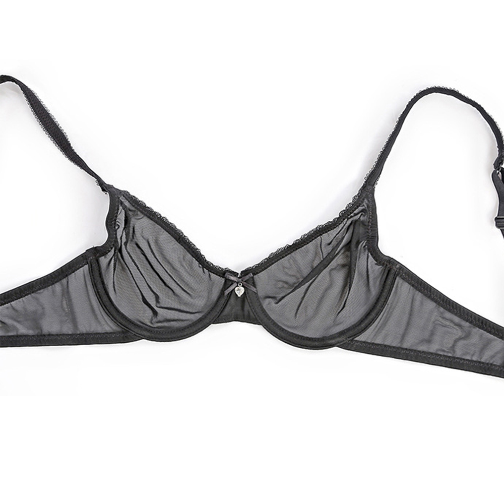 Erotica Hot Ultra Thin Women Bra Panty Set Gauze Transparent Invisible Bra Set for Women 1