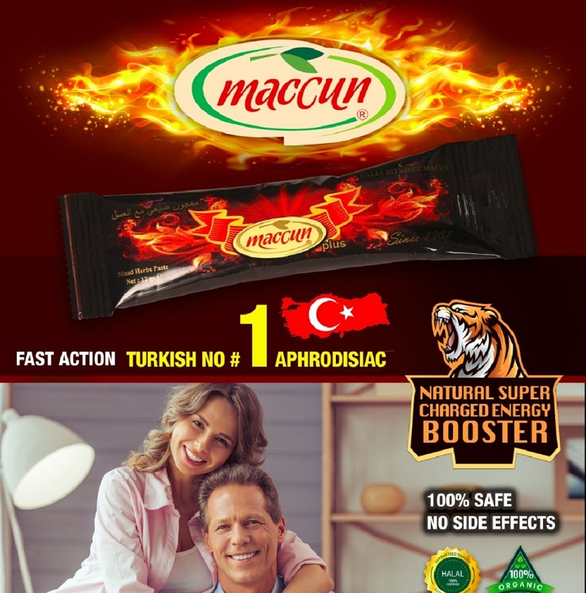 Maccun Plus Turkish Herbal Paste 12g Sachet Pack 3