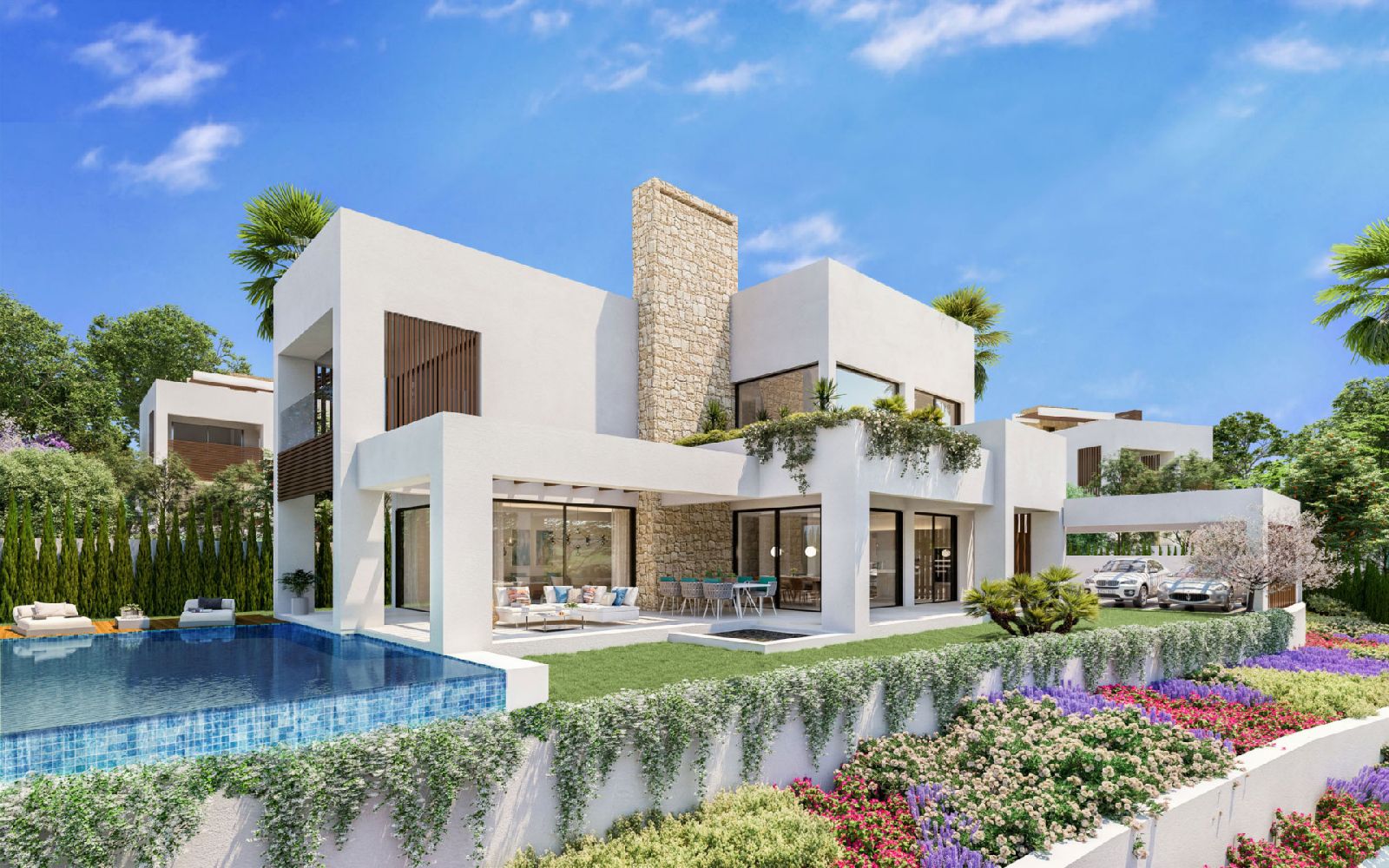 Promoción de villas modernas en el corazón de Marbella Golden Mile