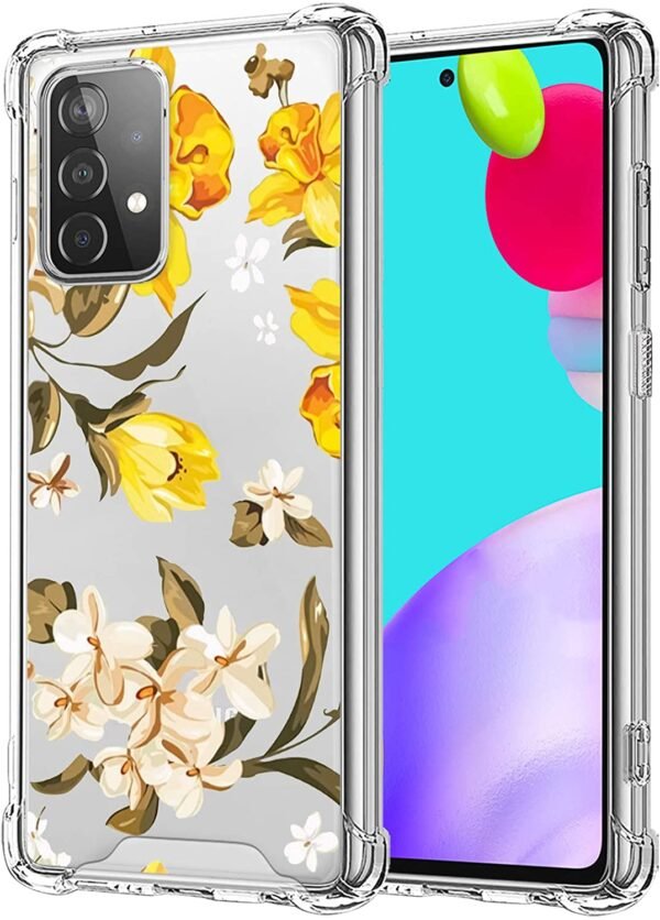 New Tharlet Yellow Flower Protective Case for Galaxy A52 5G