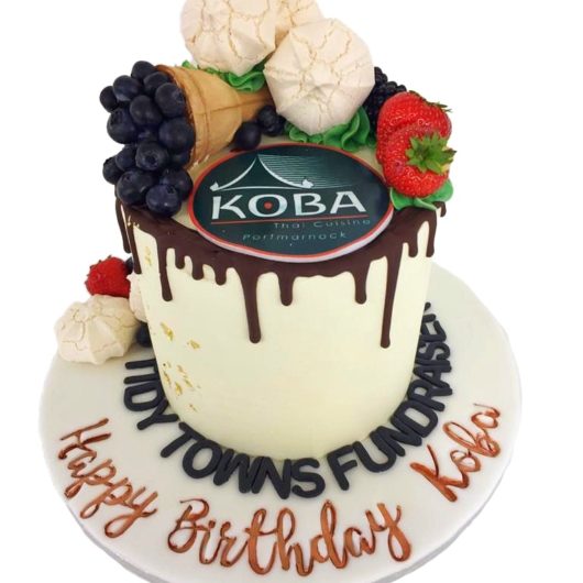 custom ice cream cake for Koba