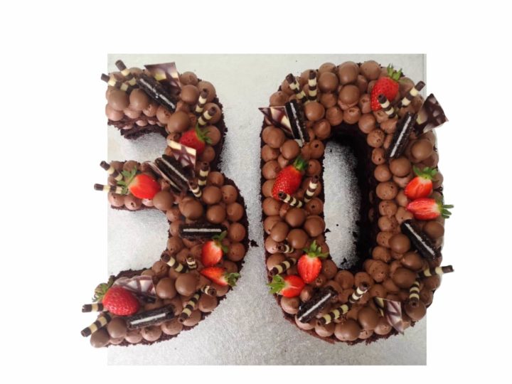chocolate 30th cake