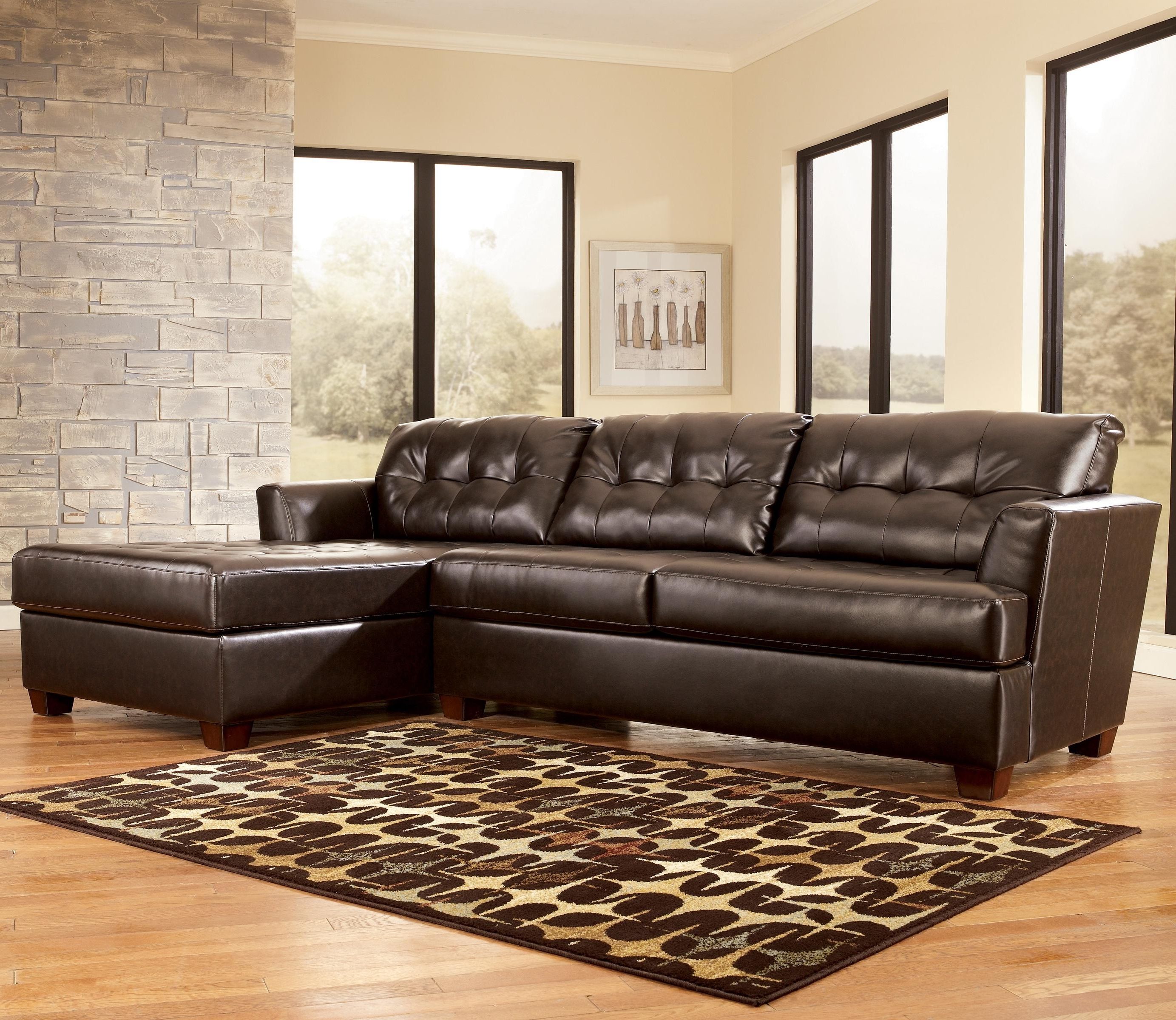 2017 Dixon Durablend – Chocolate Sectional Sofasignature Design With Regard To Knoxville Tn Sectional Sofas (Photo 2 of 15)