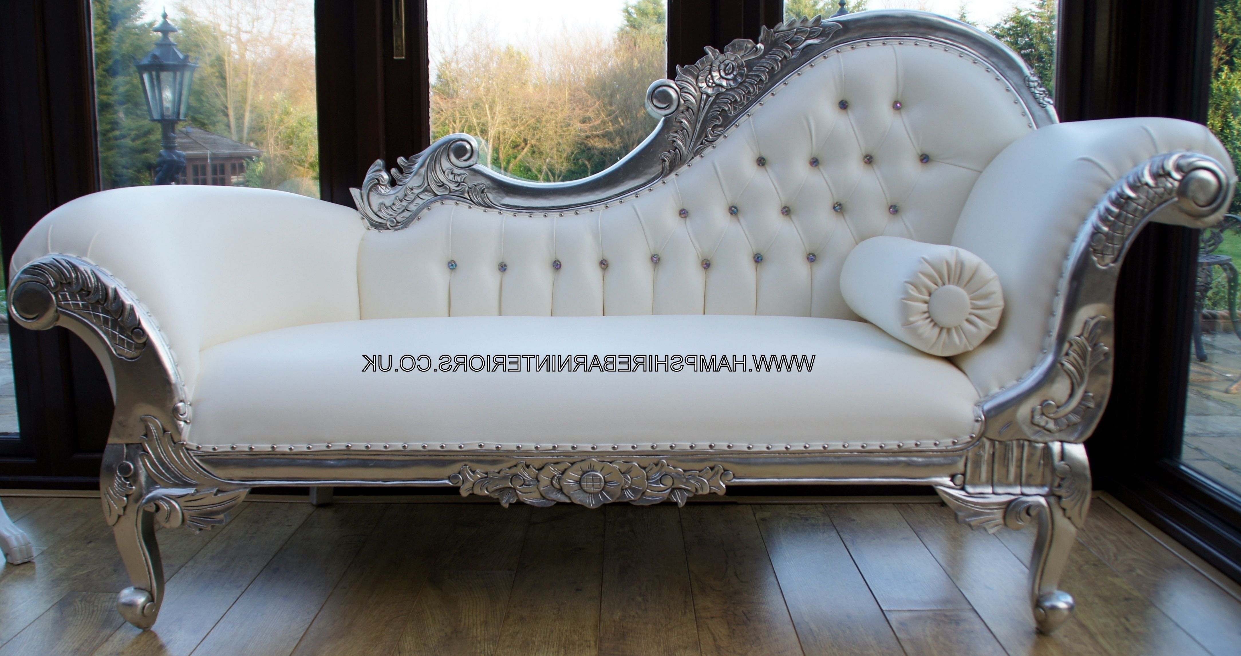 Featured Photo of White Leather Chaise Lounges