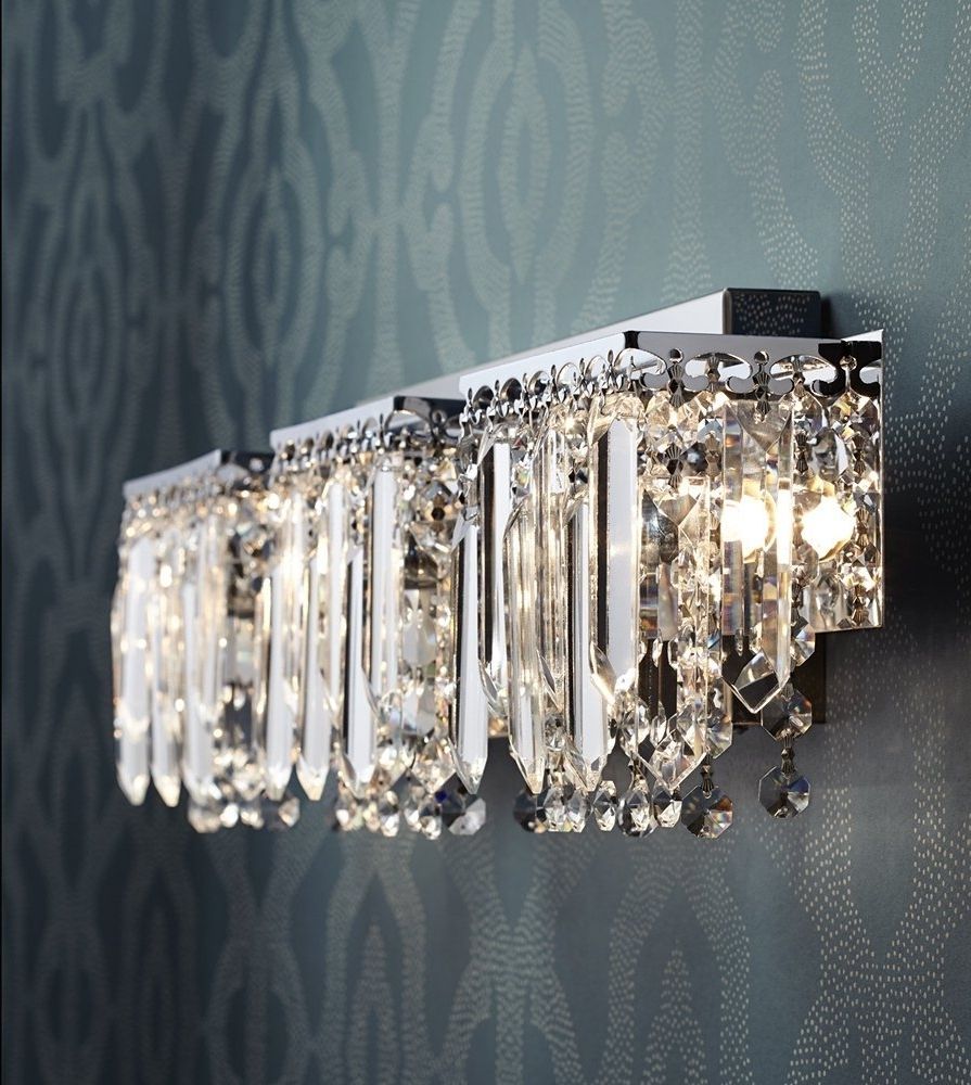 Featured Photo of Crystal Chandelier Bathroom Lighting