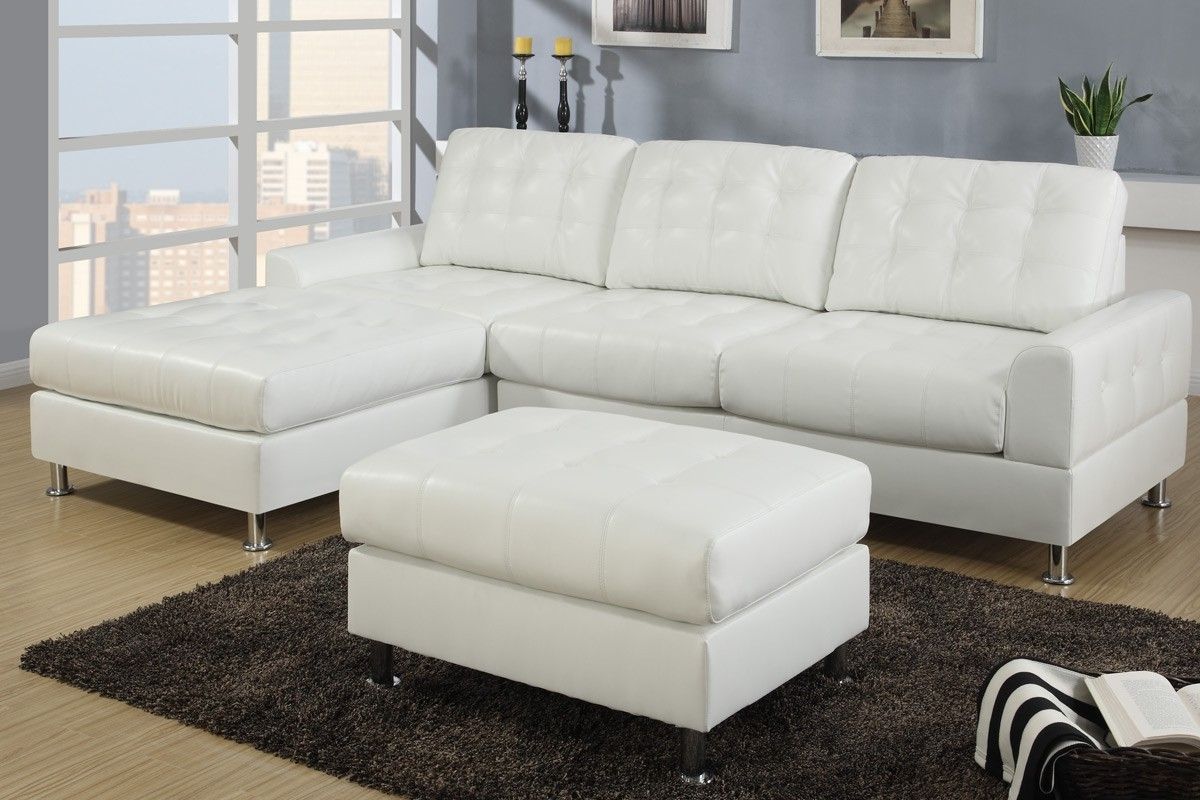 Featured Photo of White Leather Sectionals With Chaise