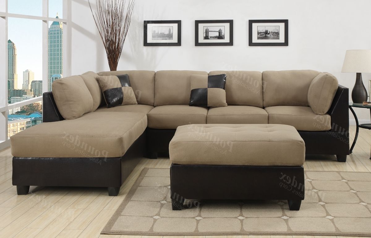 Widely Used Microsuede Sectional Sofas In Interior: Sectional Microfiber Couch (Photo 8 of 15)