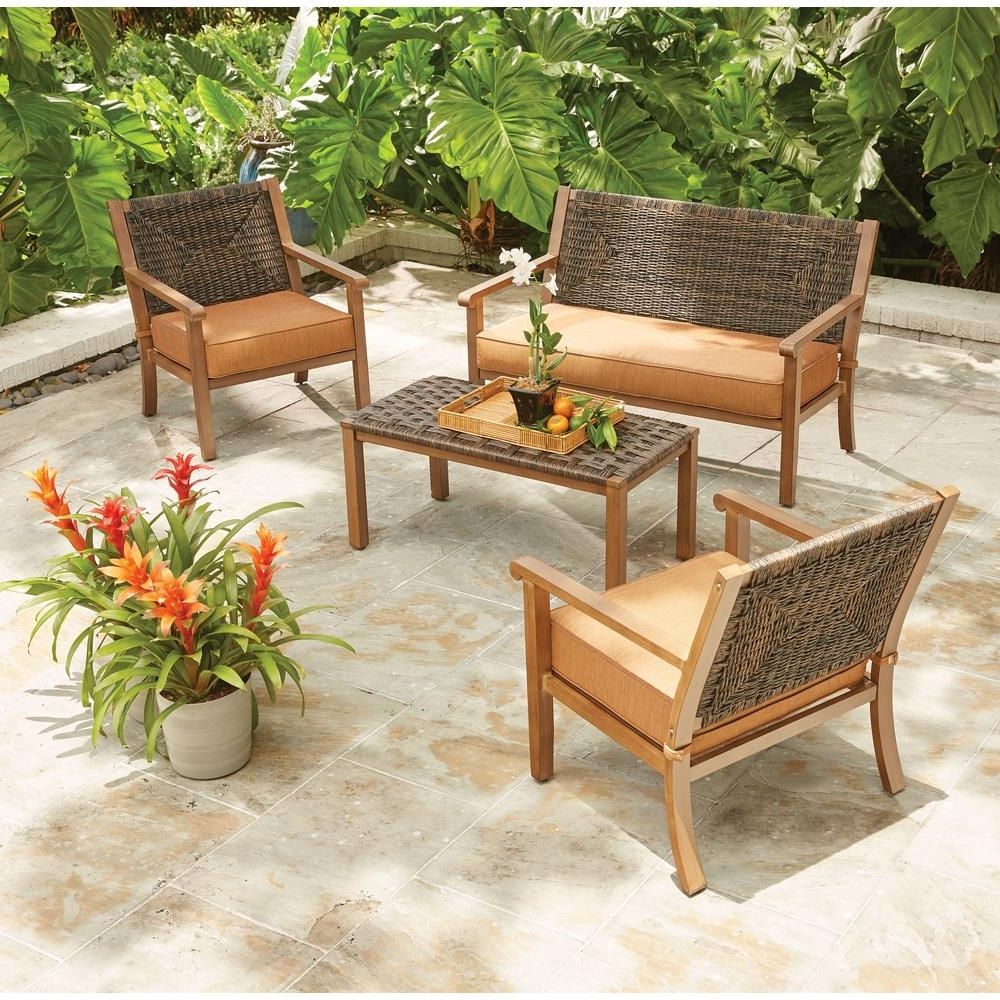 Featured Photo of Patio Conversation Sets Without Cushions