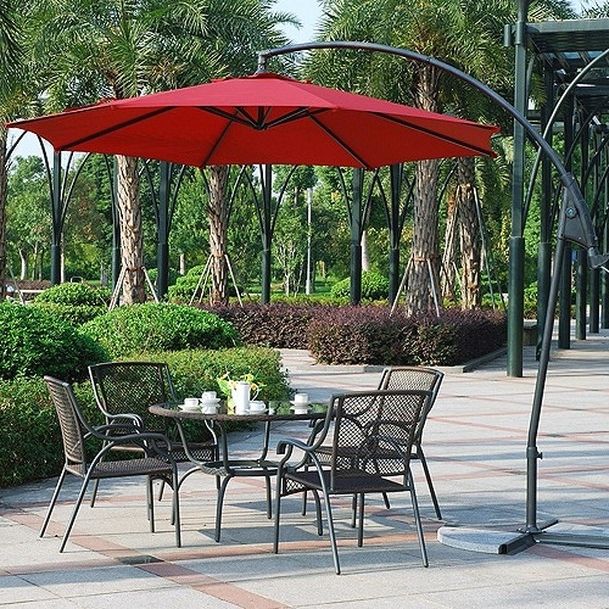 Featured Photo of Patio Furniture With Umbrellas