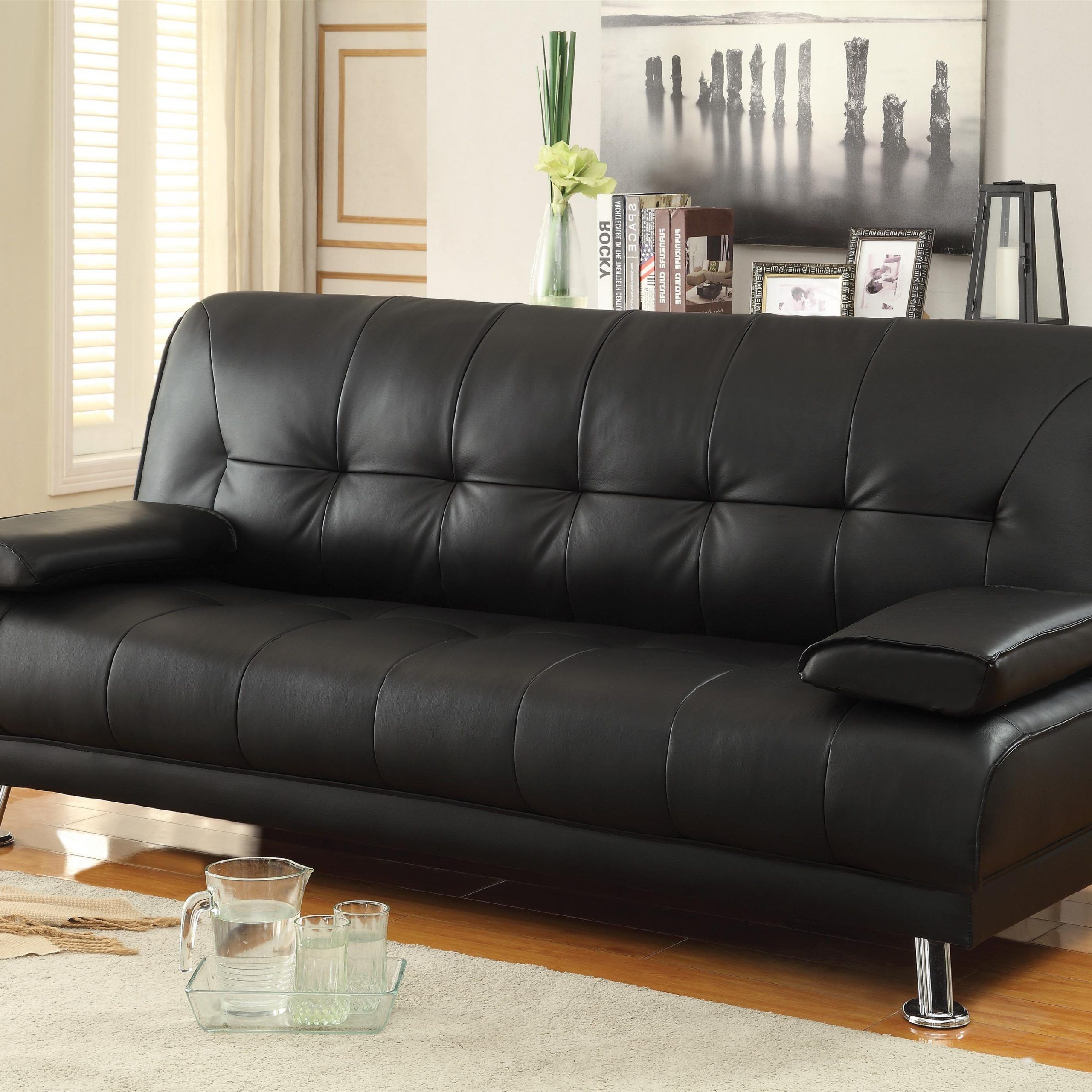 Featured Photo of Celine Sectional Futon Sofas With Storage Reclining Couch