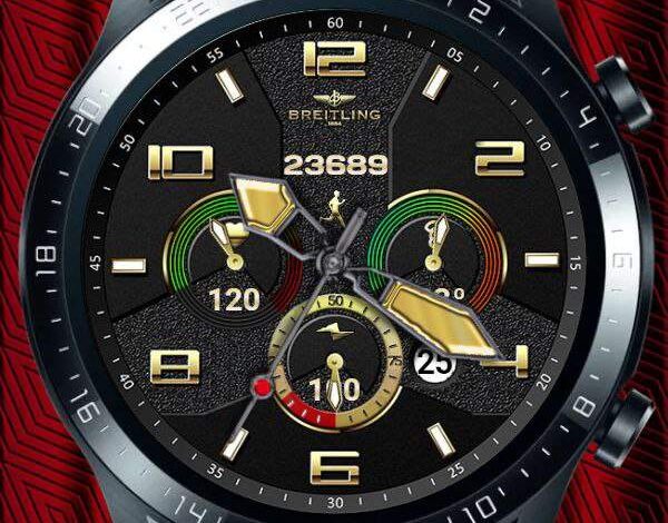 Metallic Breitling high quality watch face