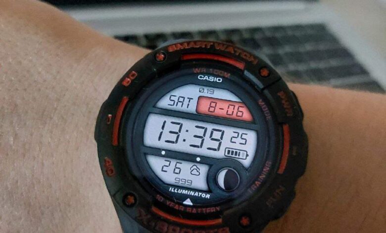 Casio ported HQ LCD digital watch face theme