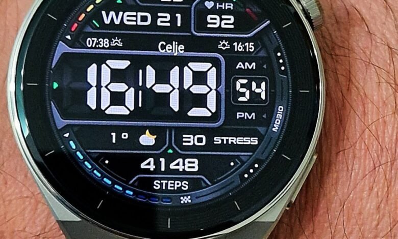 Large fonts digital watch face theme