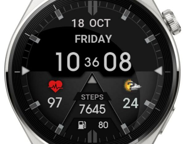 Big fonts clean and clear digital watch face theme