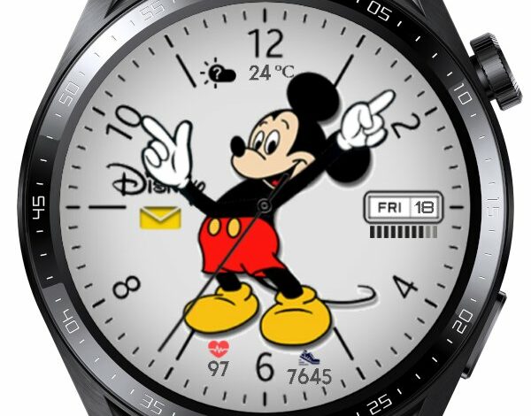 Mickey Mouse amazing hybrid watch face theme
