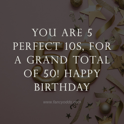 Funny 50th Birthday Wishes | Messages | Best 50th Birthday Quotes -  FancyOdds