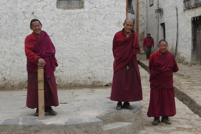 Monks in Lo Manthang, Mustang