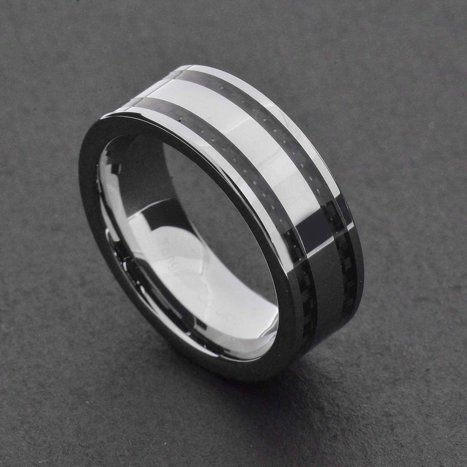 Featured Photo of Black And Silver Wedding Bands