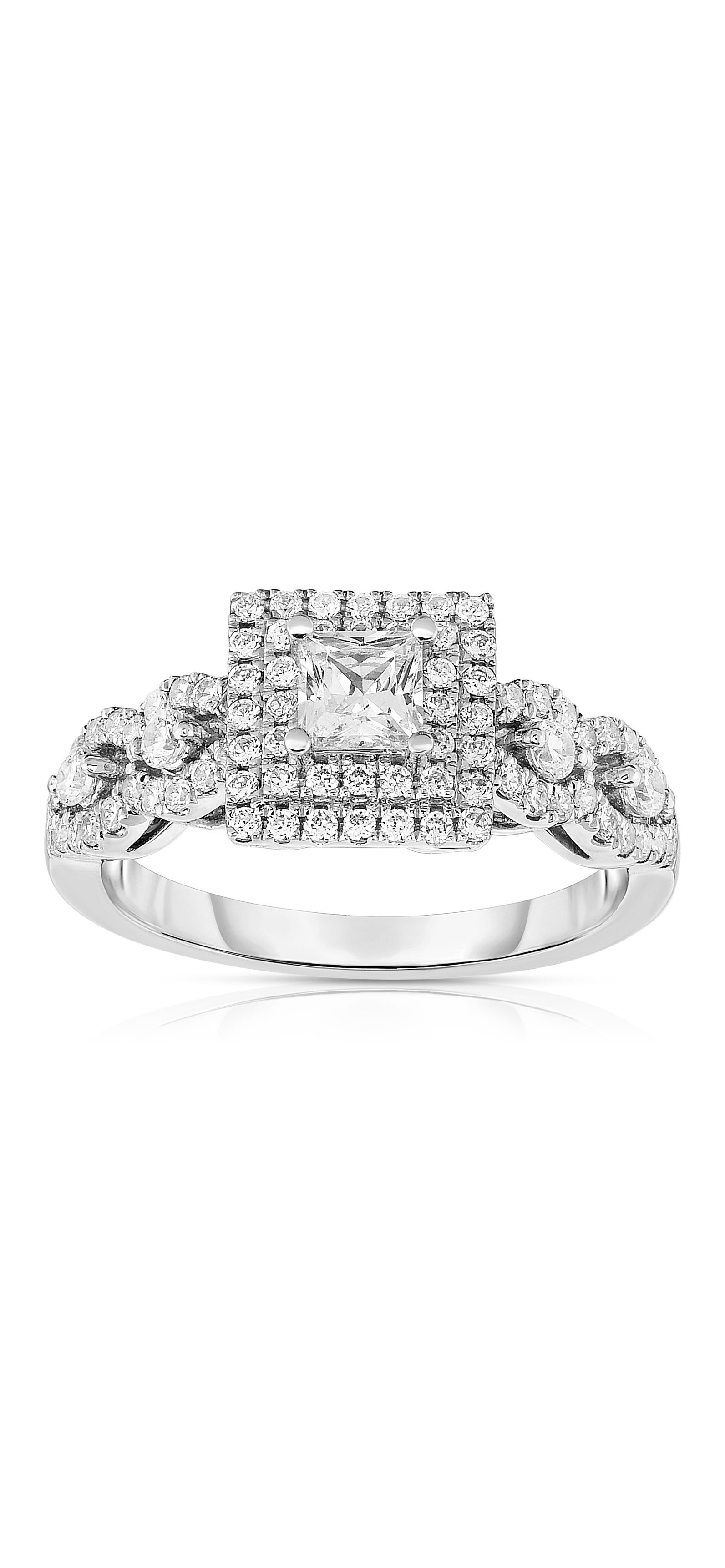 Diamond Engagement Ring Collection In Partnership With Zales Outlet Within Most Recent Diamond Double Frame Vintage Style Rings (Gallery 12 of 15)