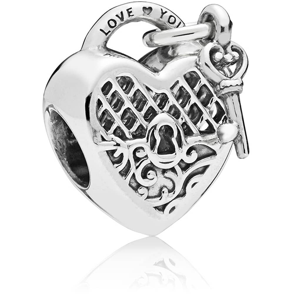 Pandora Love You Lock Charm 797655 Intended For Newest Heart Shaped Padlock Rings (Gallery 19 of 25)