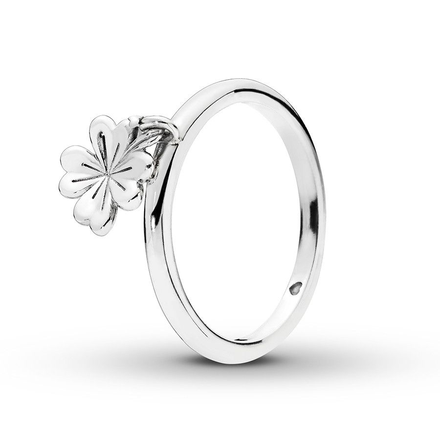 Pandora Ring Dangling Clover Sterling Silver For 2018 Dangling Four Leaf Clover Rings (Gallery 2 of 25)