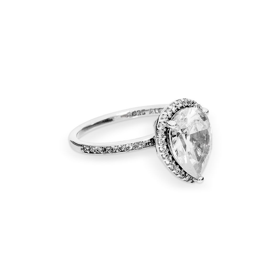 Sparkling Teardrop Halo Ring Intended For Recent Sparkling Teardrop Halo Rings (Gallery 7 of 25)