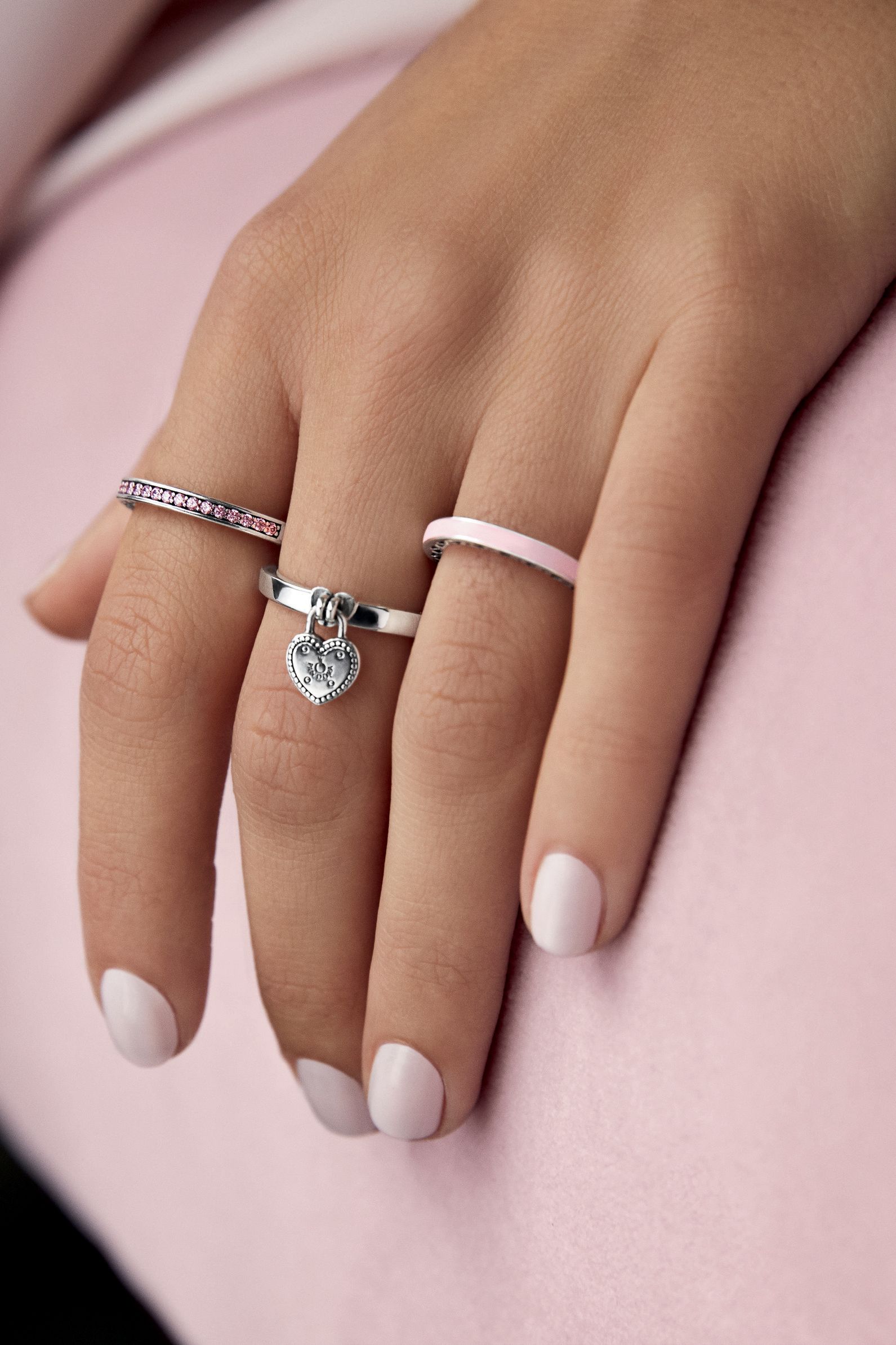 Valentine's Day Jewellery In 2019 | Pandora Rings | Pandora Rings Inside Most Recently Released Heart Shaped Padlock Rings (Gallery 4 of 25)