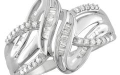 Diamond Twist Rings in Sterling Silver