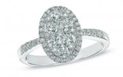 Composite Diamond Frame Vintage-style Engagement Rings