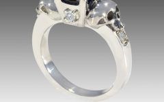 Black Diamond Skull Engagement Rings