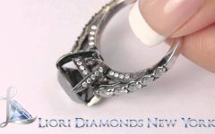 Vintage Style Black Diamond Engagement Rings