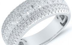 Diamond Multi-row Anniversary Rings in White Gold