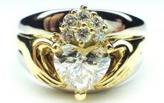 Diamond Claddagh Engagement & Wedding Ring Sets