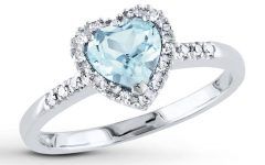 Diamond Aquamarine Engagement Rings