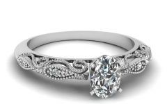 14k White Gold Wedding Rings