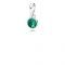 Royal-green Crystal May Droplet Pendant Necklaces