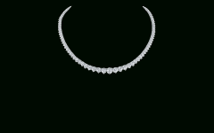 Round Brilliant Diamond Straightline Necklaces