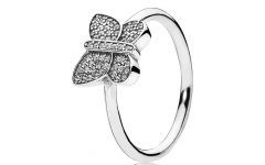 Sparkling Butterfly Rings