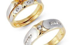 White Gold and Yellow Gold Wedding Rings
